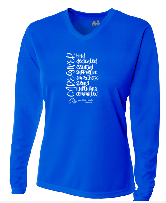 Assisting Hands Ladies Long Sleeve t-shirt Caregiver List NW3255