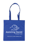 Assisting Hands Blue cotton tote bag 100 pieces- BG407