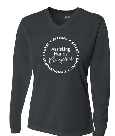 Assisting Hands Ladies Long Sleeve t-Shirt Caregiver Loyalty NW3255