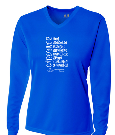 Assisting Hands Ladies Long Sleeve t-shirt Caregiver List NW3255