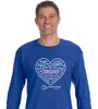 Assisting Hands Caregiver Heart (pink and white) Long Sleeve T-Shirt - Unisex 29L