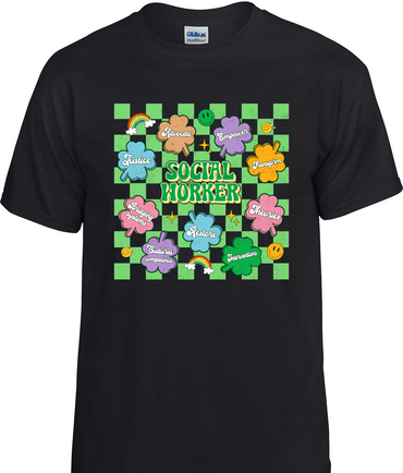 Social Worker Clover T-Shirt