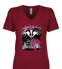 Beebe Badgers Ladies V Neck shirt - Home Coming Design