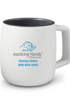 Assisting Hands -75  Prime Line 15oz Geo Square Handle Ceramic Mug - customized