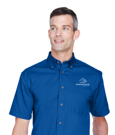 Assisting Hands Men's Short Sleeve Collared Shirt M500S